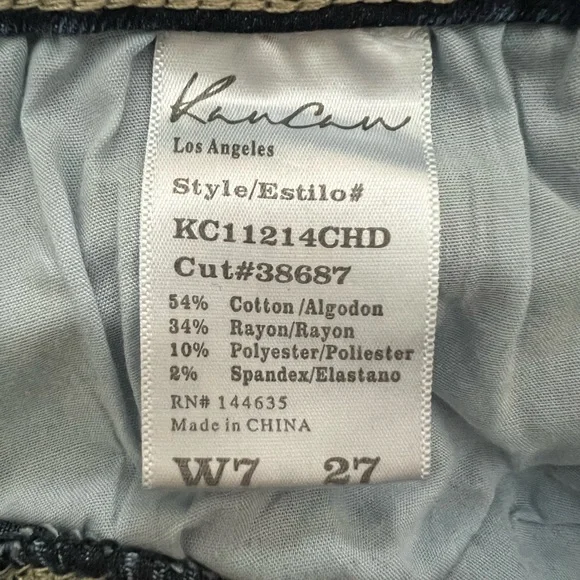 KanCan skinny jeans size 27, 28”inseam, 9.5”rise - Picture 3 of 4